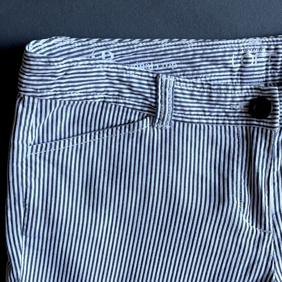 LAST CALL Loft Original Crop Seersucker Pant 4P - Picture 1 of 6